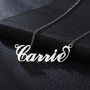 Customized name letter necklace - Customized jewelry - Collar chain