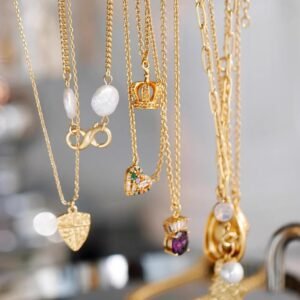 Natural pearl crystal collar chain