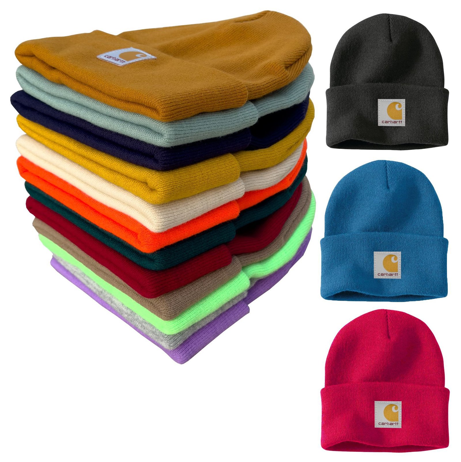 Couture style, personalized, simple and high-quality solid-color knitted hat, with an American-style workwear look. Men's and women's versions are the same. With a rolled edge. Warm hat.
