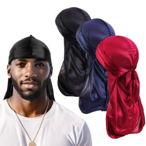 Men's and women's silk long tail headscarves and hats - pirate hats