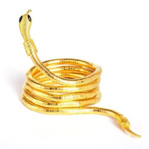 Snake-shaped necklace - versatile and elegant accessory for women. Men's twisted creative snake bone bracelet.