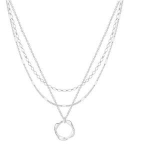 Fashionable and individual multi-layer necklace with beach pendants for women