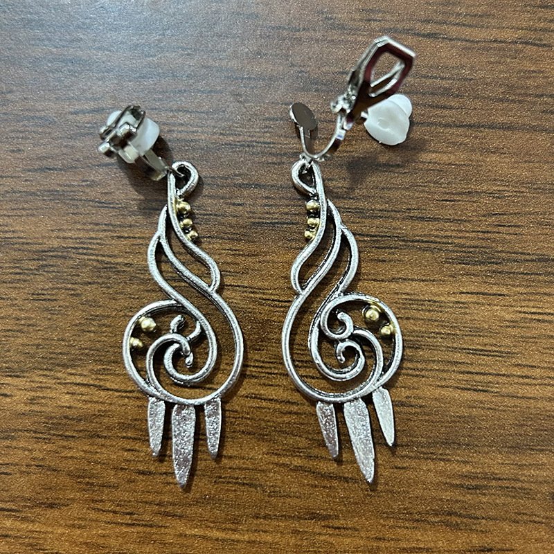 Exotic style earrings - Retro, artistic, classical and dignified ear hooks, versatile and with hollow dangling pendant earrings - Image 2