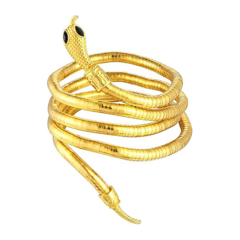 Snake-shaped necklace - versatile and elegant accessory for women. Men's twisted creative snake bone bracelet. - Image 4