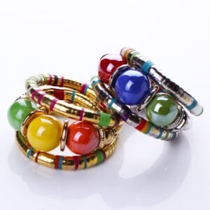 Women's Creative Bracelet - Multi-layer Jewelry, Cross-border Unique Beaded Bracelet with Spacer Pieces, Exaggerated Hand Ornament